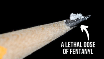 pencil with a lethal dose of fentanyl on the tip
