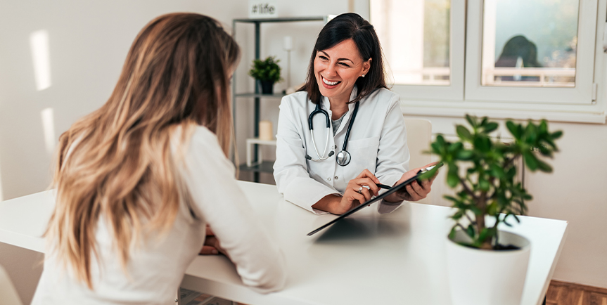 Doctor offering guidance to their patient